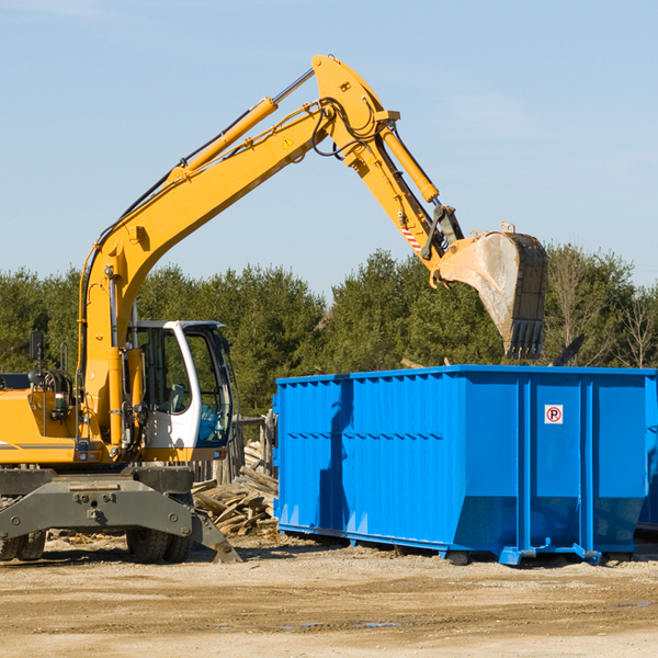 is there a minimum or maximum amount of waste i can put in a residential dumpster in Tainter WI